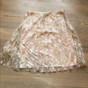 Silver/cream skirt